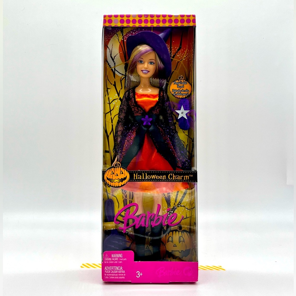 2006 Barbie Halloween Charm (Ponytail Holder & Brush) New in Box